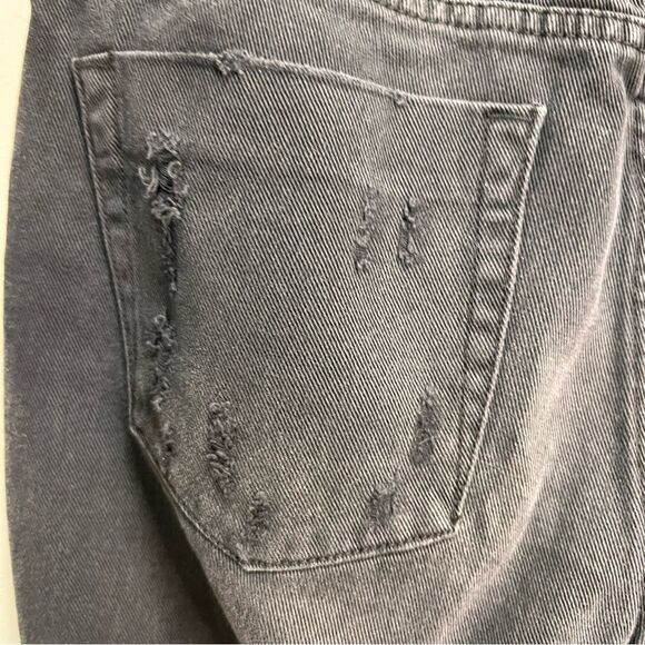 One Teaspoon Grey Black High Waist Freebird Skinny Jeans Size 31 - Picture 10 of 16